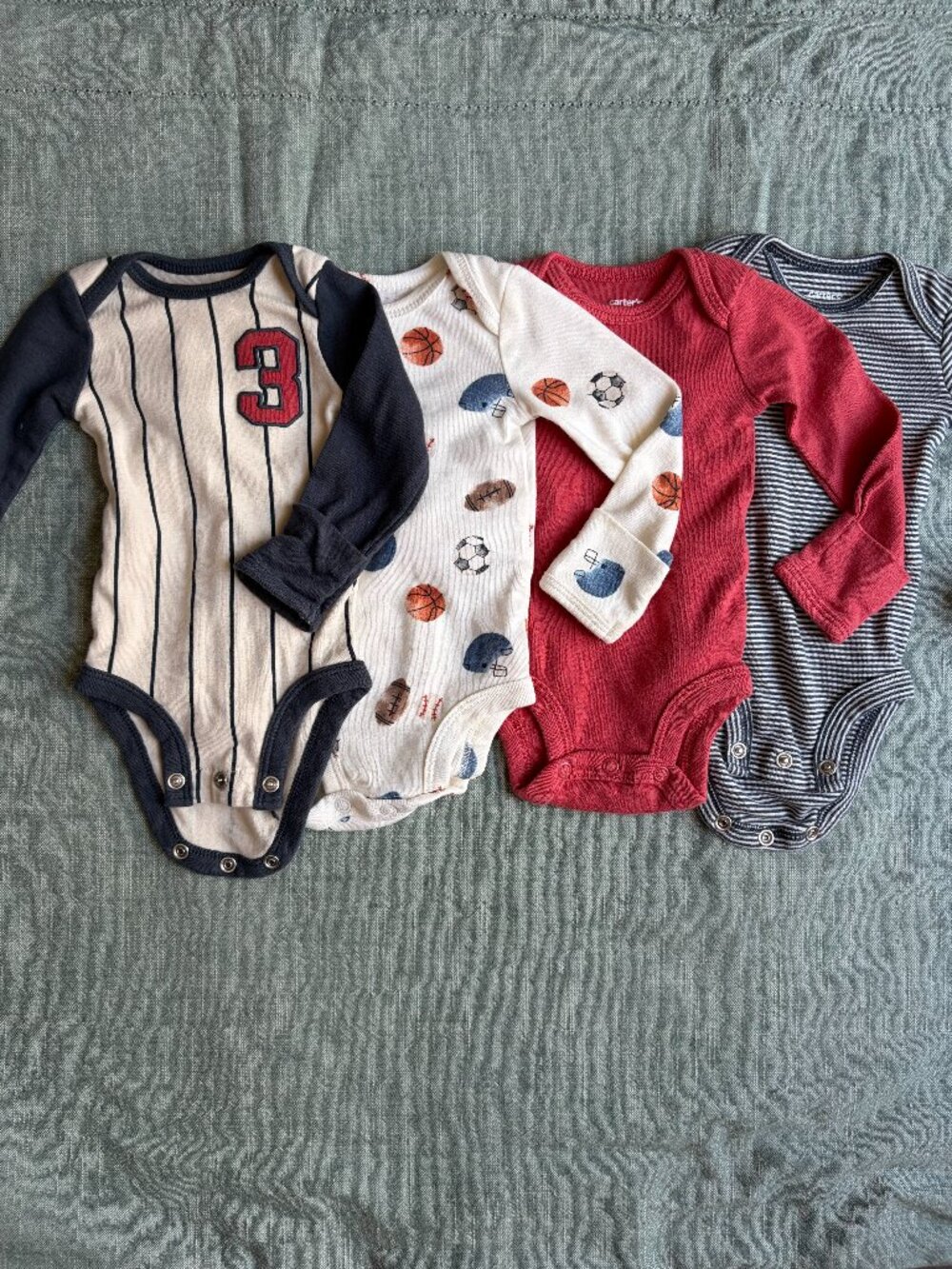 4-Piece Baby Boy Sports Long Sleeve Carter's Bundle